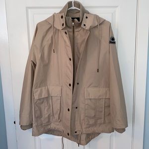 Roots Beige Cotton Military Utility Jacket
